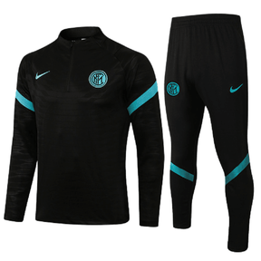 Conjunto Inter de Milão 21/22 Preto - Nike - Com Ziper - DA Sports Oficial