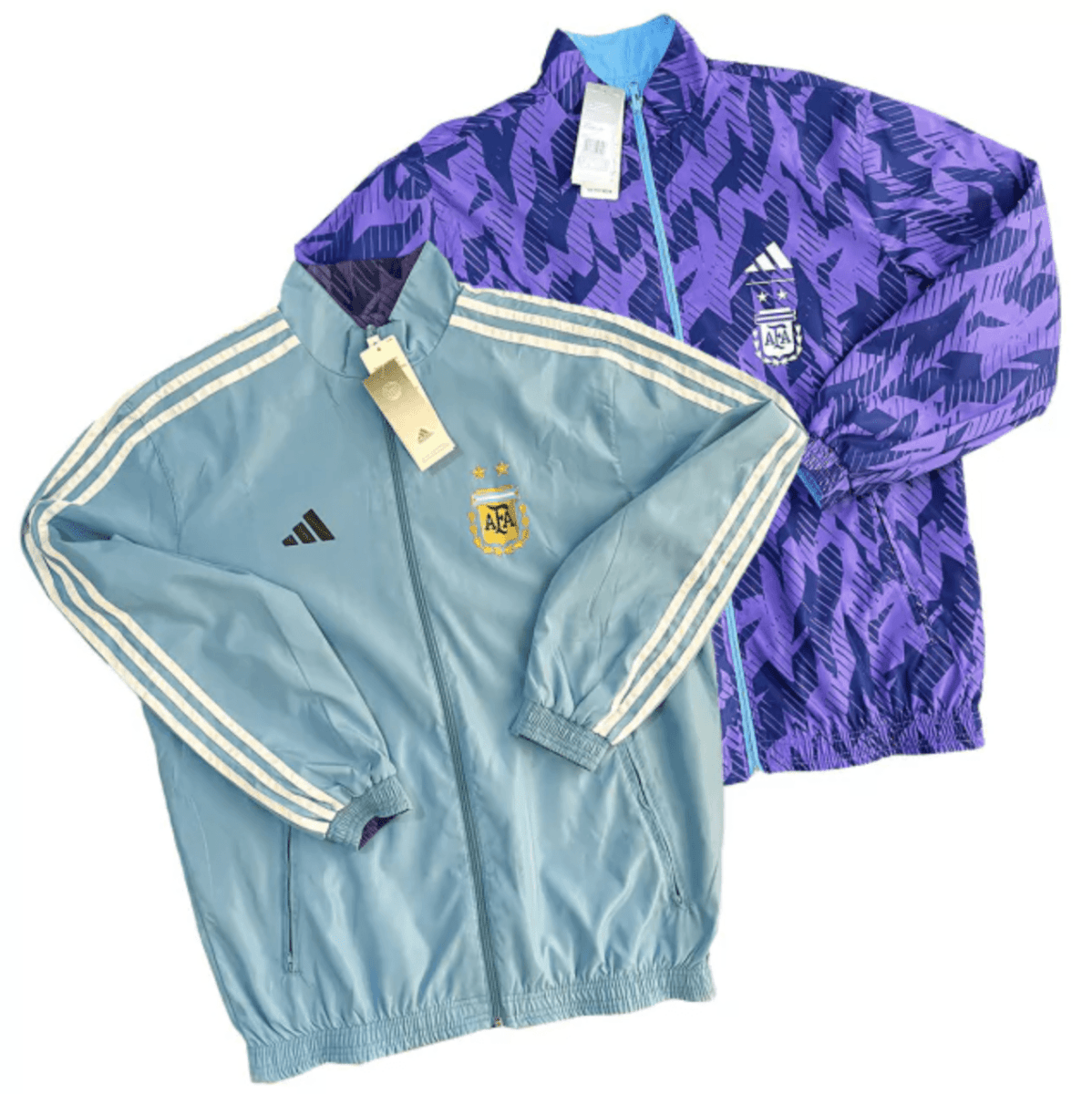 Corta - vento Argentina 22/23 Nike - Azul e Roxo - Reversível - DA Sports Oficial