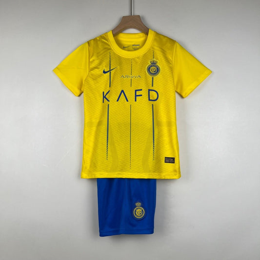 Kit Infantil Al Nassr I 23/24 - Amarela - DA Sports Oficial