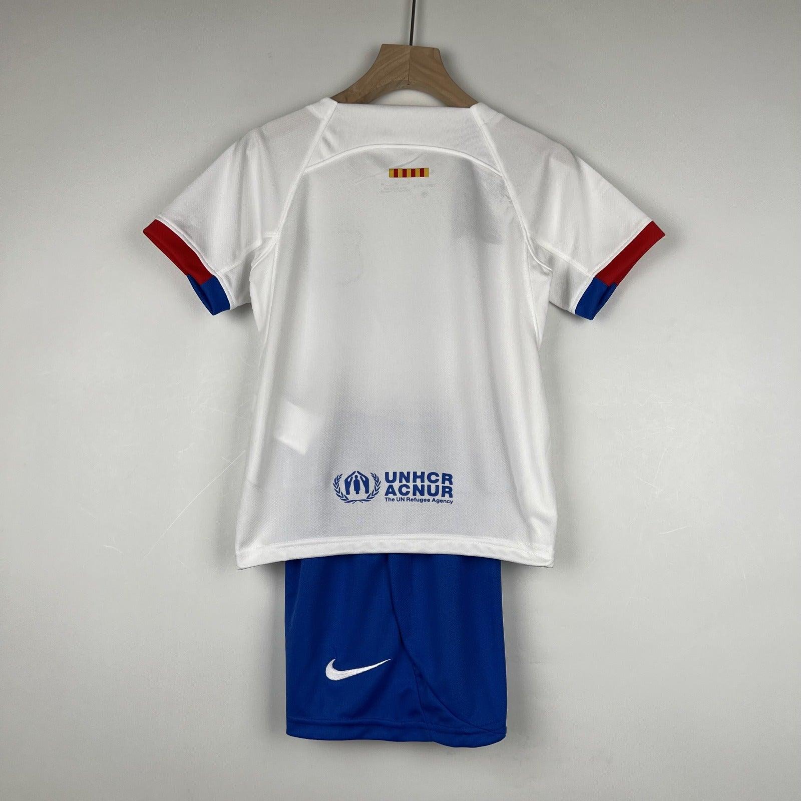 Kit Infantil Barcelona II 23/24 Nike - Branco - DA Sports Oficial