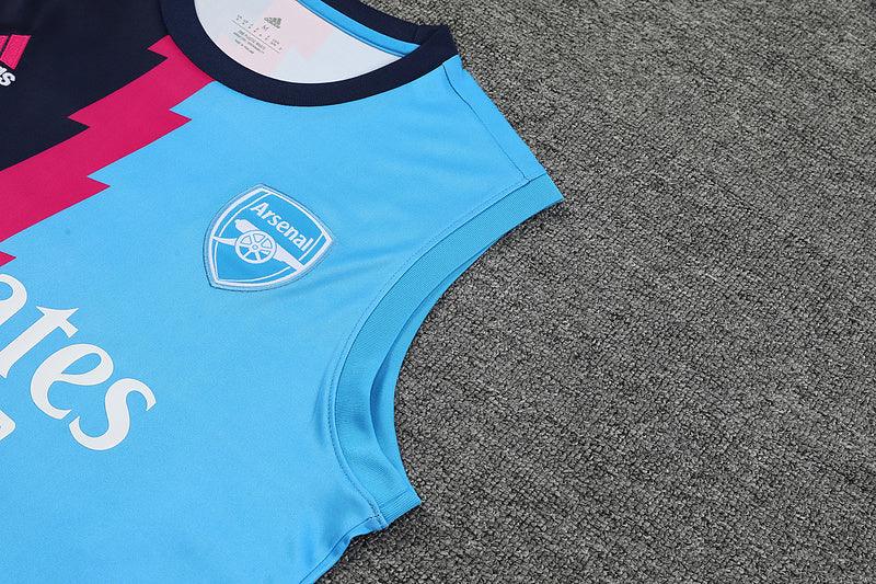 Regata Arsenal 23/24 - Treino - Azul Claro/Preto - DA Sports Oficial